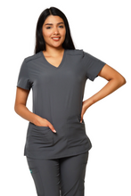 Cargar imagen en el visor de la galería, CONJUNTO EV-22 LUCY DAMA- PANTALÓN RECTO HIGH WAIST EV-145