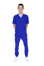 Cargar imagen en el visor de la galería, Conjunto SET Filipina y Pantalón JOGGER EA-09 REPELENTE A FLUIDOS-Color GALACTICO HOMBRE-HASSAN Uniformes