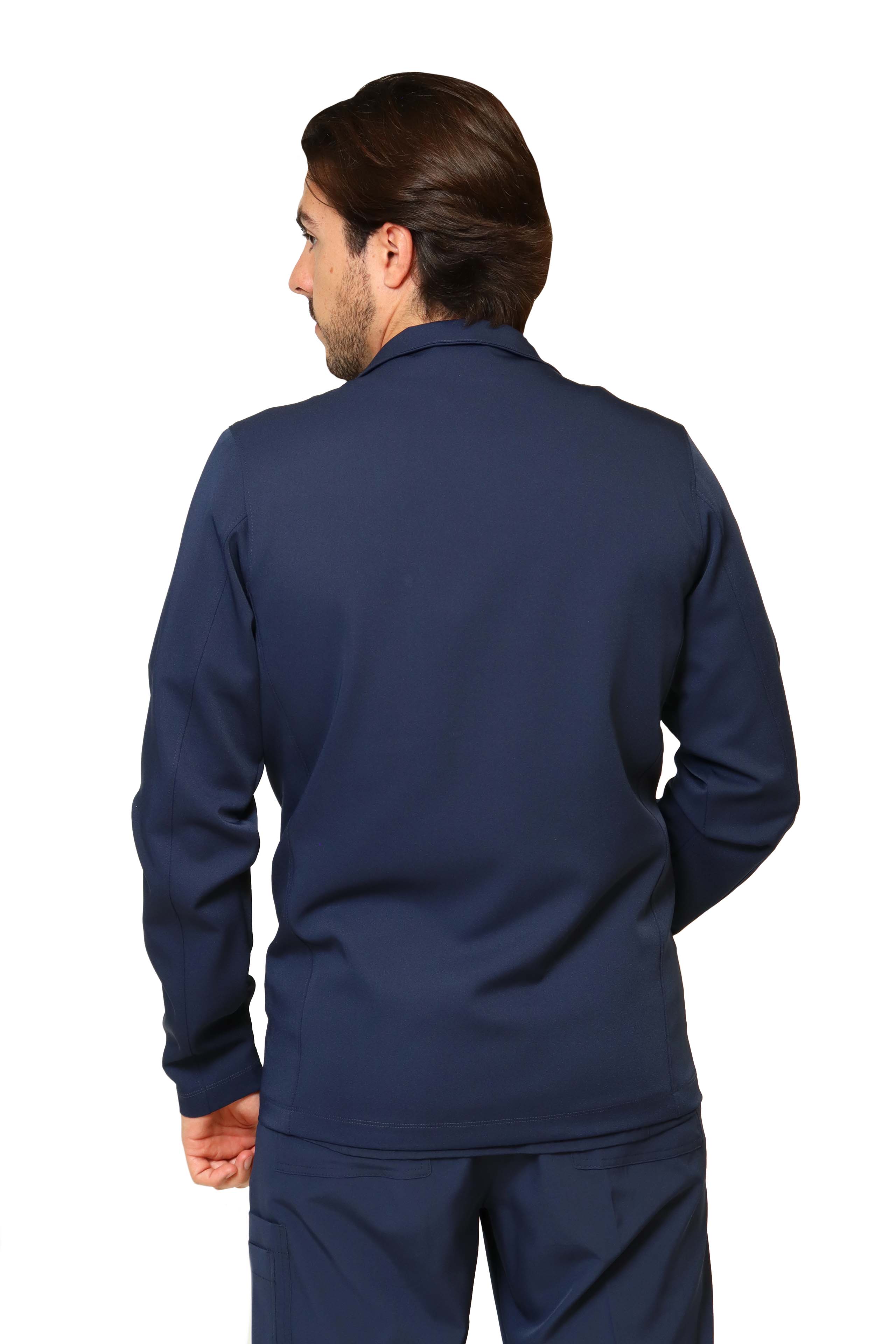 CHAMARRA FIT JACKET EXTRA GRUESA- DOBLE STRETCH CON CIERRE con REPELENTE A FLUIDOS para Caballero - EA-10