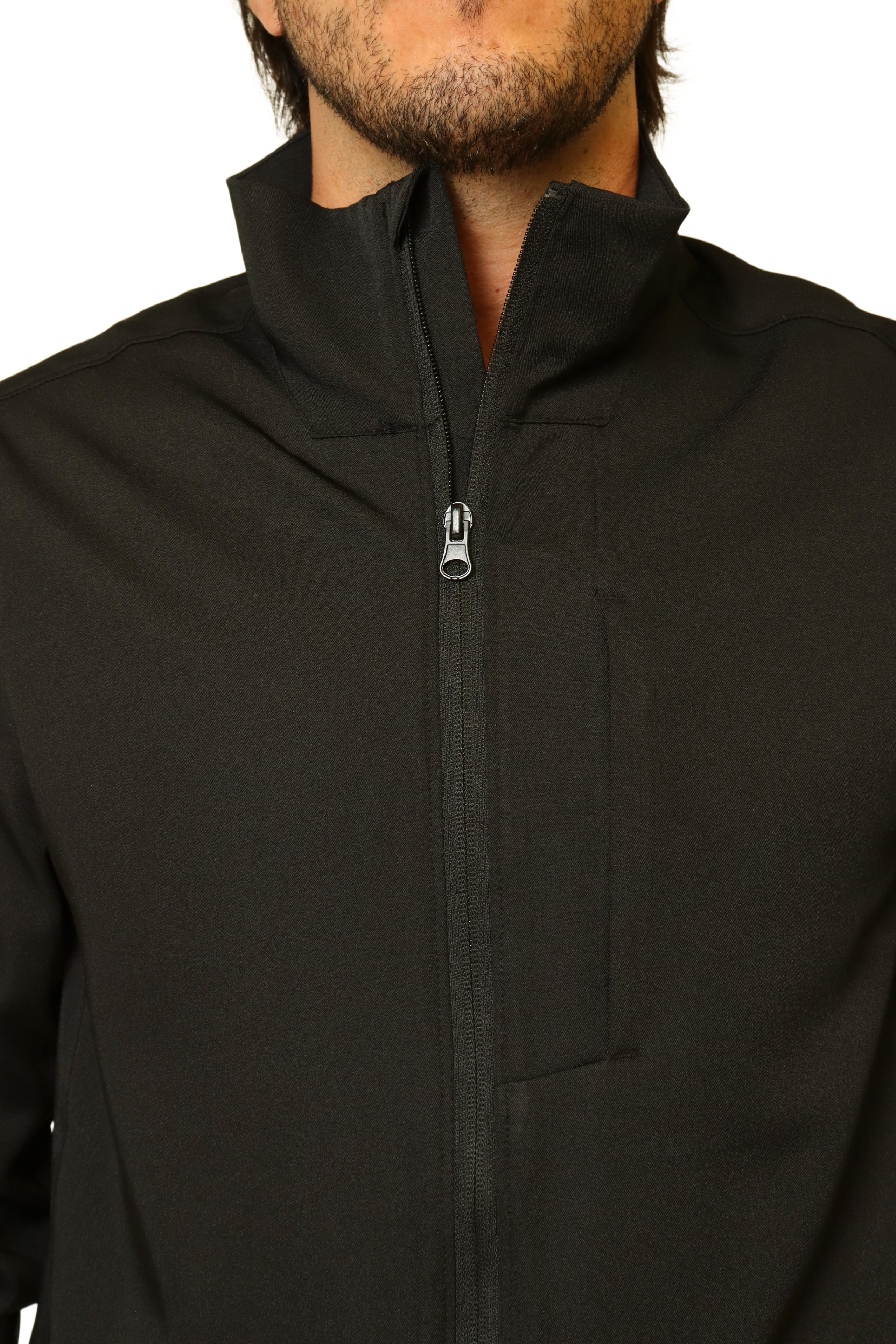 CHAMARRA FIT JACKET EXTRA GRUESA- DOBLE STRETCH CON CIERRE con REPELENTE A FLUIDOS para Caballero - EA-10