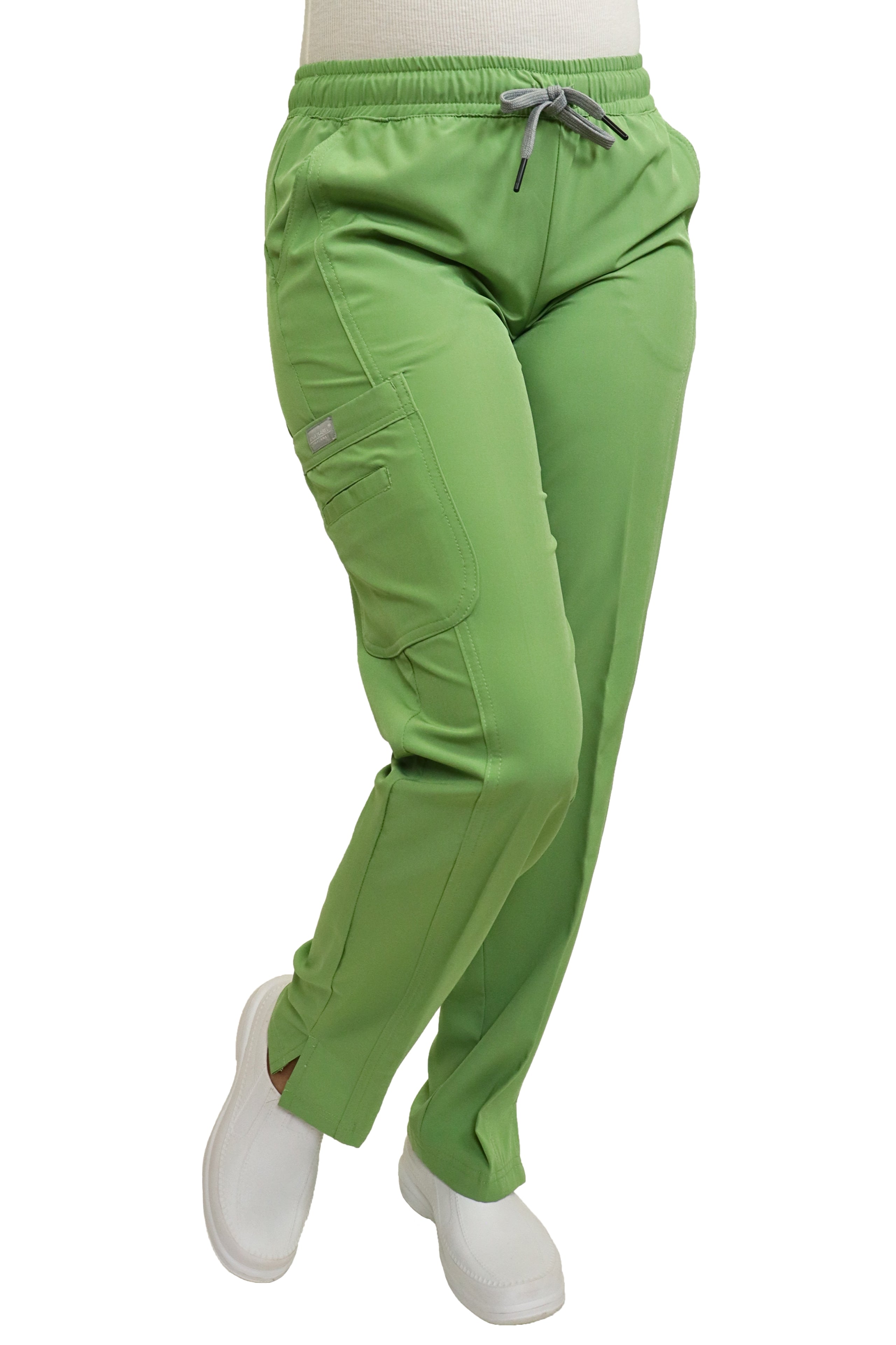 PANTALÓN EGD-145 HIGH WAIST DAMA ETIQUETA GRIS