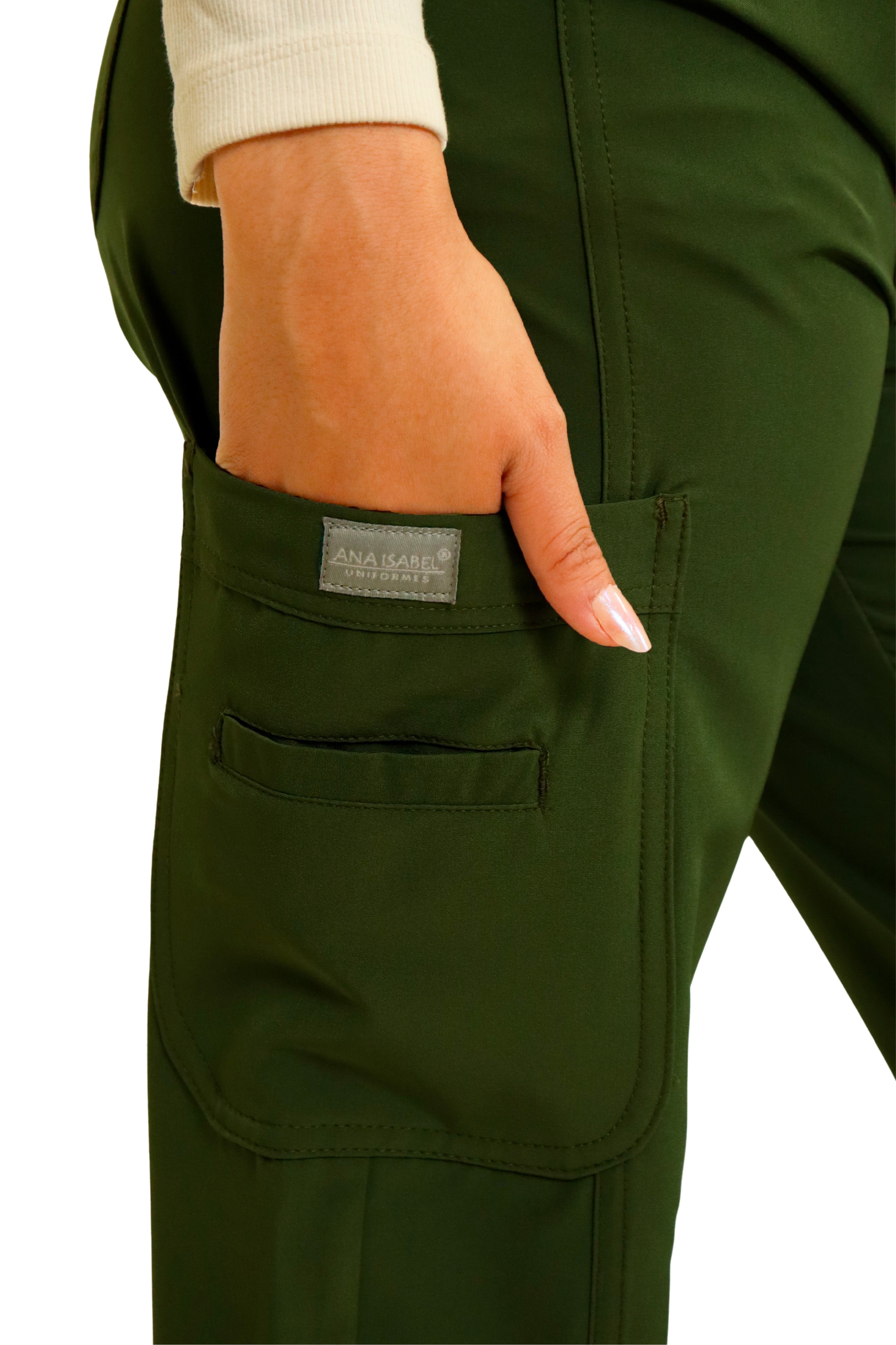 PANTALÓN EGD-145 HIGH WAIST DAMA ETIQUETA GRIS