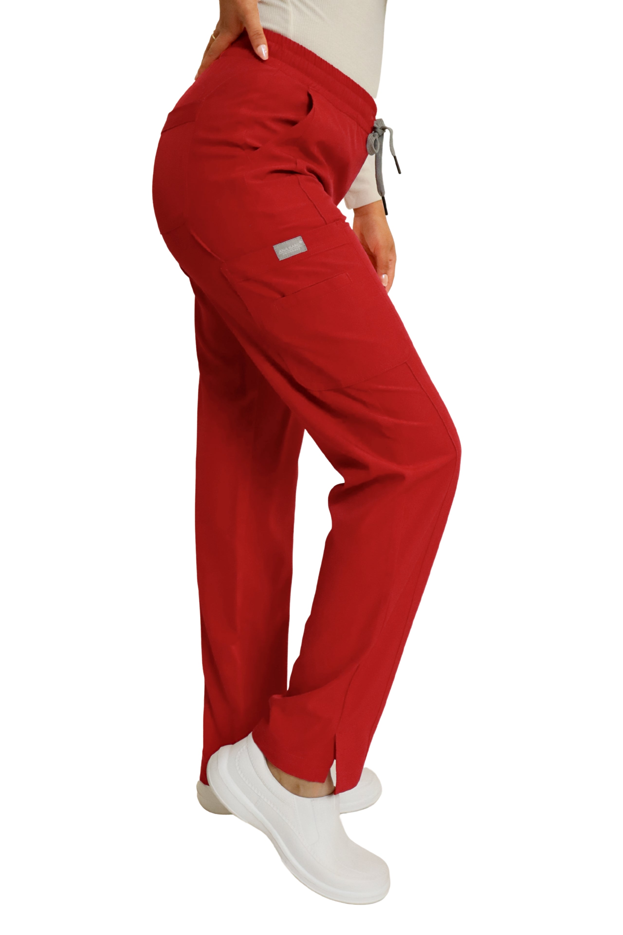 PANTALÓN EGD-145 HIGH WAIST DAMA ETIQUETA GRIS