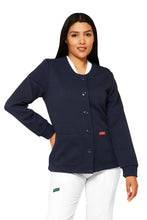 Cargar imagen en el visor de la galería, WARM UP Capitonado Chamarra Médica - Salida de Hospital - para Dama - Color MARINO- ER-40 - ANA ISABEL UNIFORMES