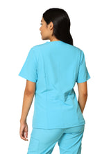 Cargar imagen en el visor de la galería, Conjunto SET Filipina y Pantalón JOGGER EV-01 Chicu REPELENTE A FLUIDOS-Color AQUA Dama-Ana Isabel Uniformes