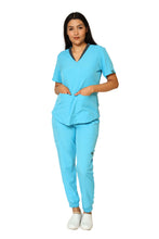 Cargar imagen en el visor de la galería, CONJUNTOS COLOR AQUA CON PANT JOGGER DAMA EV-01-02-03-04-18-20