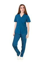 Cargar imagen en el visor de la galería, CONJUNTO EV-02 MUÑIN DAMA- PANTALÓN RECTO HIGH WAIST EV-145