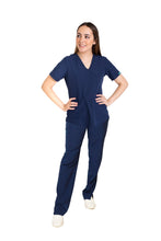 Cargar imagen en el visor de la galería, CONJUNTO EV-02 MUÑIN DAMA- PANTALÓN RECTO HIGH WAIST EV-145