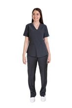 Cargar imagen en el visor de la galería, CONJUNTO EV-02 MUÑIN DAMA- PANTALÓN RECTO HIGH WAIST EV-145