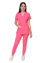Cargar imagen en el visor de la galería, KIT Estudiantes - Chamarra Fit Jacket Extra Gruesa y Conjunto Quirúrgico con Pant JOGGER Doble Stretch Repelente a fluidos para Dama