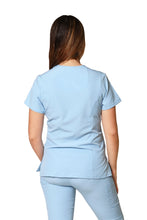 Cargar imagen en el visor de la galería, Conjunto SET Filipina y Pantalón JOGGER EV-04 Tatita REPELENTE A FLUIDOS-Color CELESTE Dama-Ana Isabel Uniformes