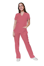 Cargar imagen en el visor de la galería, CONJUNTO EV-04 TATITA DAMA- PANTALÓN RECTO CON RIB EV-121