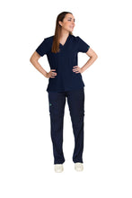 Cargar imagen en el visor de la galería, CONJUNTO EV-04 TATITA DAMA- PANTALÓN RECTO CON RIB EV-121