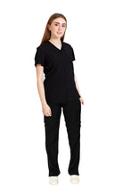 Cargar imagen en el visor de la galería, CONJUNTO EV-04 TATITA DAMA- PANTALÓN RECTO CON RIB EV-121