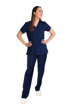 Cargar imagen en el visor de la galería, CONJUNTO EV-04 TATITA DAMA- PANTALÓN RECTO HIGH WAIST EV-145