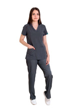 Cargar imagen en el visor de la galería, CONJUNTO EV-04 TATITA DAMA- PANTALÓN RECTO HIGH WAIST EV-145