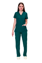 Cargar imagen en el visor de la galería, CONJUNTO EV-04 TATITA DAMA- PANTALÓN RECTO CON RIB EV-121