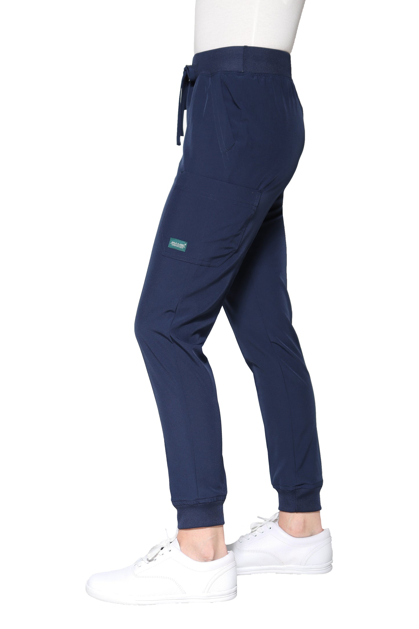 Conjunto SET Filipina y Pantalón JOGGER EV-24 KITTY REPELENTE A FLUIDOS-Color MARINO Dama-Ana Isabel Uniformes