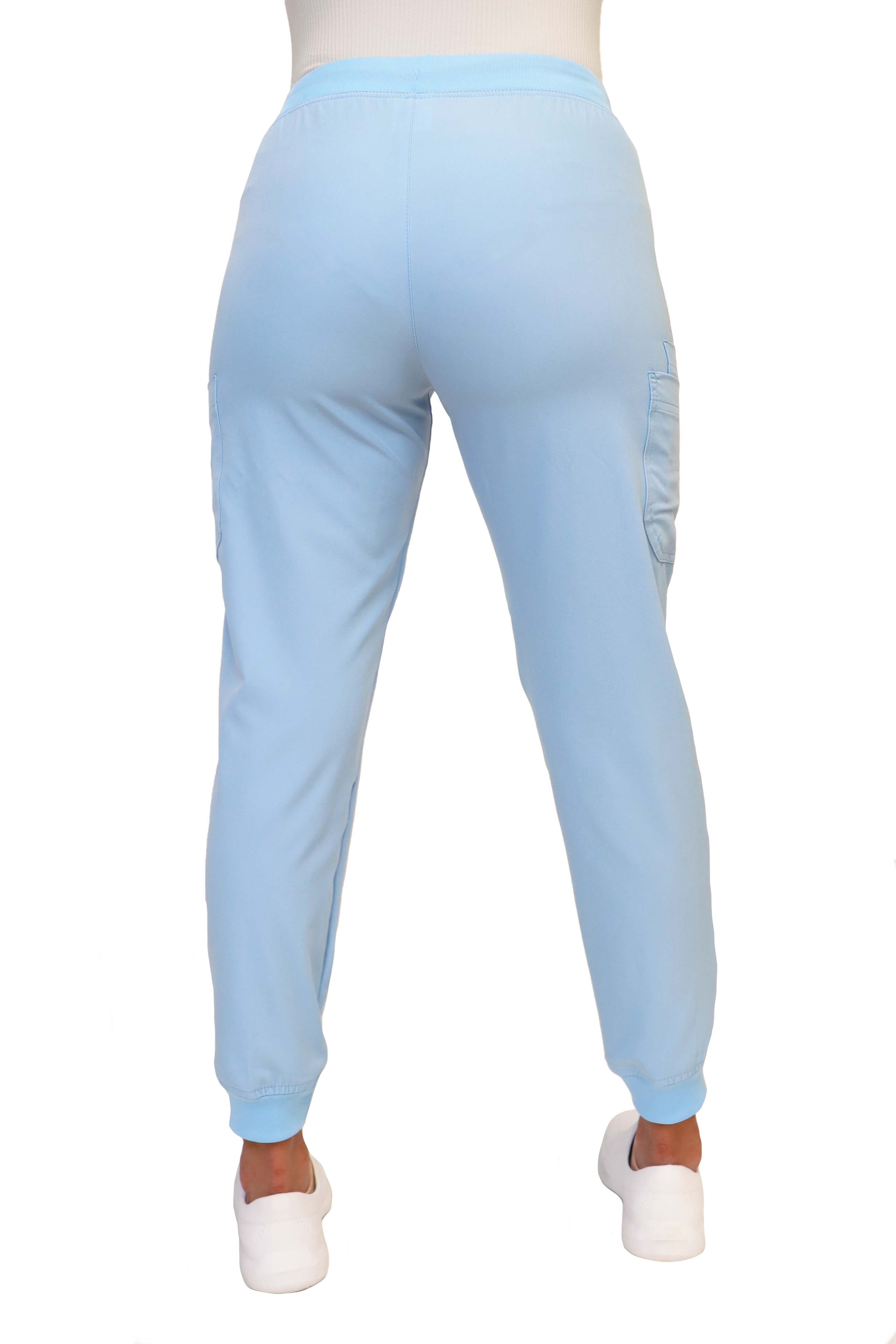 PANTALONES COLOR CELESTE DAMA EV-120-125