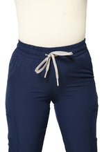 Cargar imagen en el visor de la galería, PANTALON EV-135 JOGGER HIGH WAIST STRETCH REPELENTE DAMA