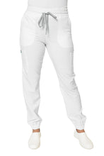 Cargar imagen en el visor de la galería, PANTALON EV-135 JOGGER HIGH WAIST STRETCH REPELENTE DAMA