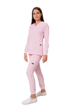 Cargar imagen en el visor de la galería, CONJUNTOS COLOR ROSA CLARO CON PANT JOGGER DAMA EV-04-16-24