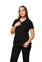 Cargar imagen en el visor de la galería, Conjunto SET Filipina y Pantalón EV-19 ALEXA REPELENTE A FLUIDOS-Color NEGRO Dama-Ana Isabel Uniformes