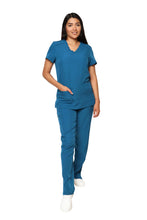 Cargar imagen en el visor de la galería, CONJUNTO EV-22 LUCY DAMA- PANTALÓN RECTO HIGH WAIST EV-145