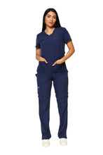 Cargar imagen en el visor de la galería, CONJUNTO EV-22 LUCY DAMA- PANTALÓN RECTO CON RIB EV-121