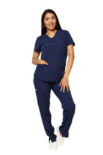 Cargar imagen en el visor de la galería, CONJUNTO EV-22 LUCY DAMA- PANTALÓN RECTO HIGH WAIST EV-145