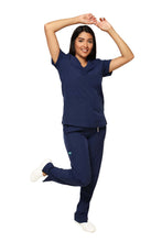 Cargar imagen en el visor de la galería, CONJUNTO EV-22 LUCY DAMA- PANTALÓN RECTO HIGH WAIST EV-145