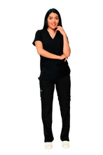 Cargar imagen en el visor de la galería, CONJUNTO EV-22 LUCY DAMA- PANTALÓN RECTO CON RIB EV-121