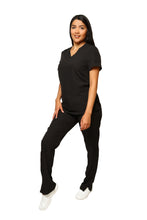 Cargar imagen en el visor de la galería, CONJUNTO EV-22 LUCY DAMA- PANTALÓN RECTO HIGH WAIST EV-145