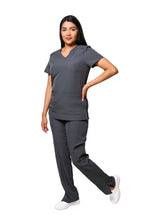 Cargar imagen en el visor de la galería, CONJUNTO EV-22 LUCY DAMA- PANTALÓN RECTO HIGH WAIST EV-145