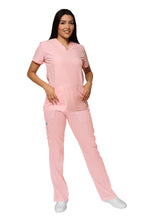 Cargar imagen en el visor de la galería, CONJUNTO EV-24 KITTY DAMA- PANTALÓN RECTO CON RIB EV-121