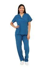 Cargar imagen en el visor de la galería, CONJUNTO EV-27 LIZ DAMA- PANTALÓN RECTO EV-120