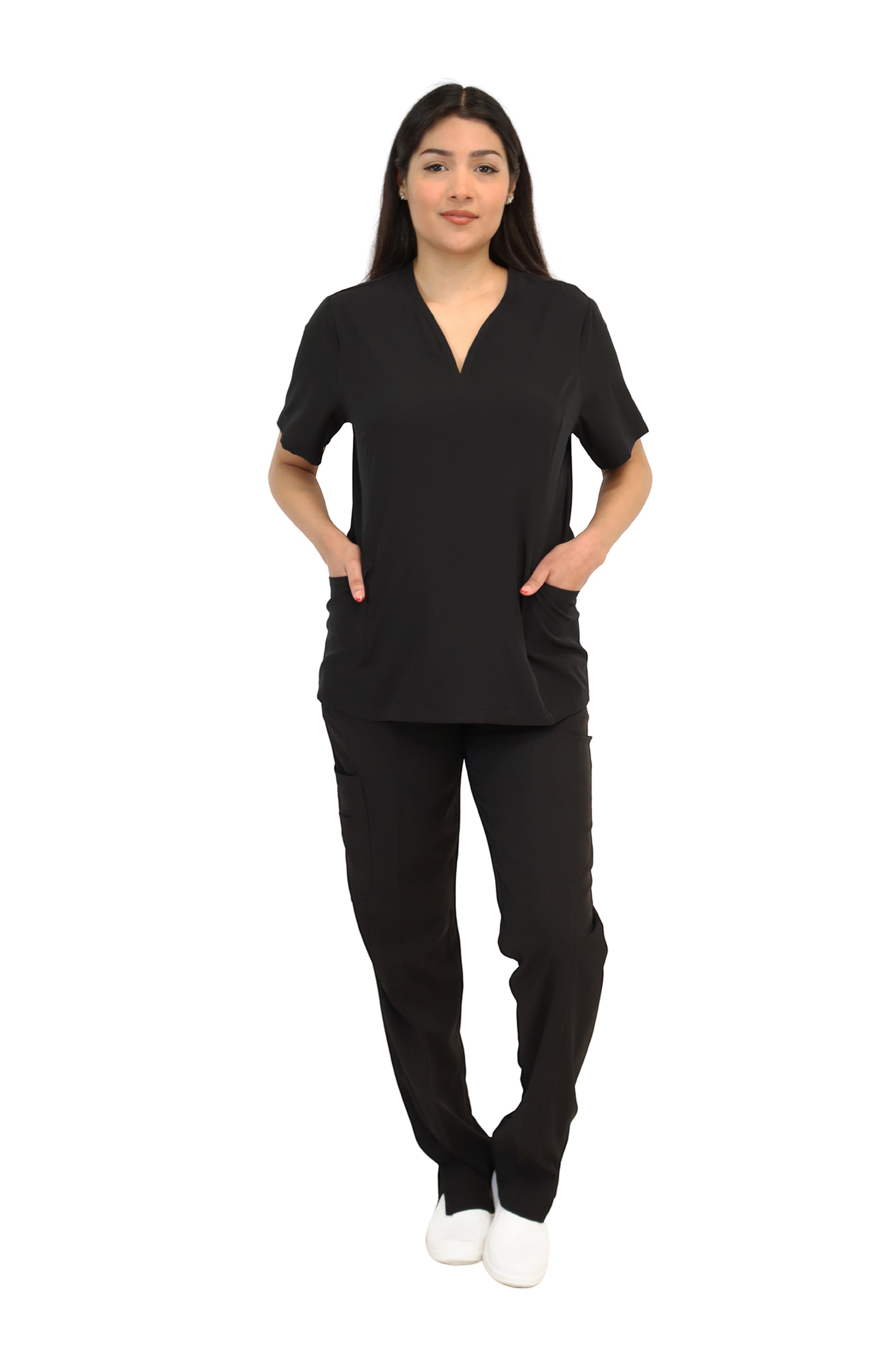 CONJUNTO EV-27 LIZ DAMA- PANTALÓN RECTO HIGH WAIST EV-145