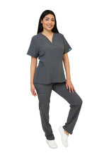 Cargar imagen en el visor de la galería, CONJUNTO EV-27 LIZ DAMA- PANTALÓN RECTO EV-120