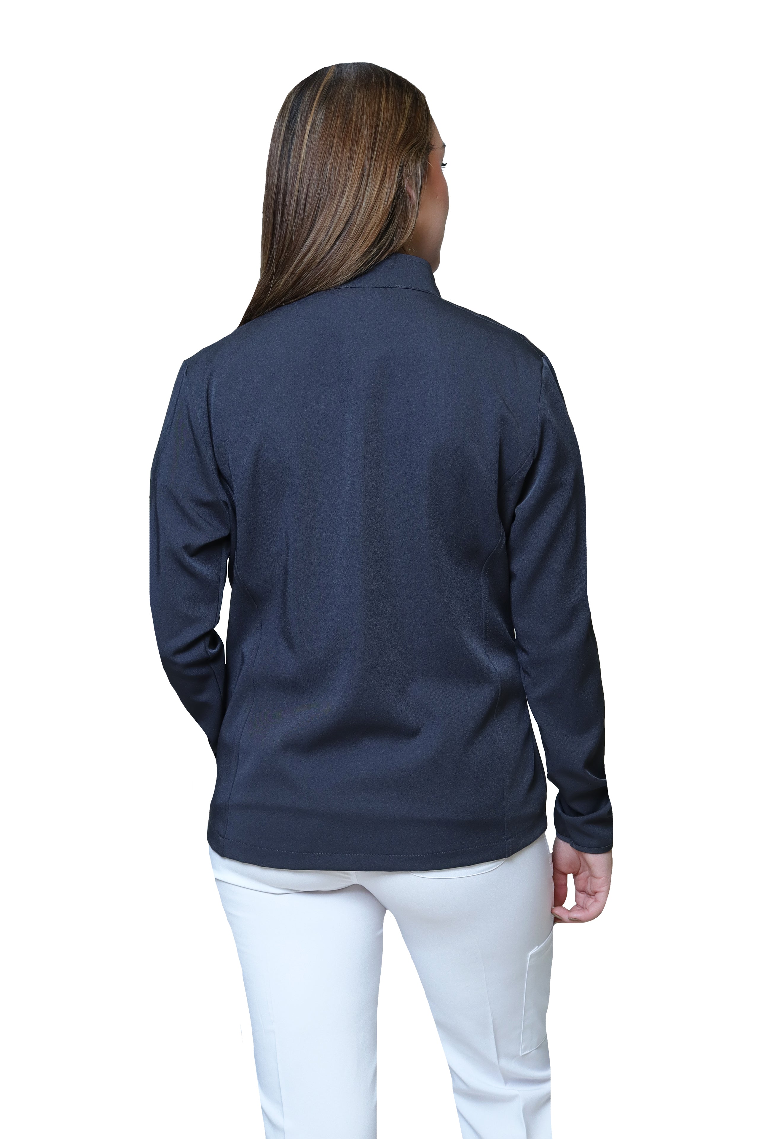 CHAMARRA FIT JACKET EXTRA GRUESA- DOBLE STRETCH CON CIERRE con REPELENTE A FLUIDOS para Dama - EV-58