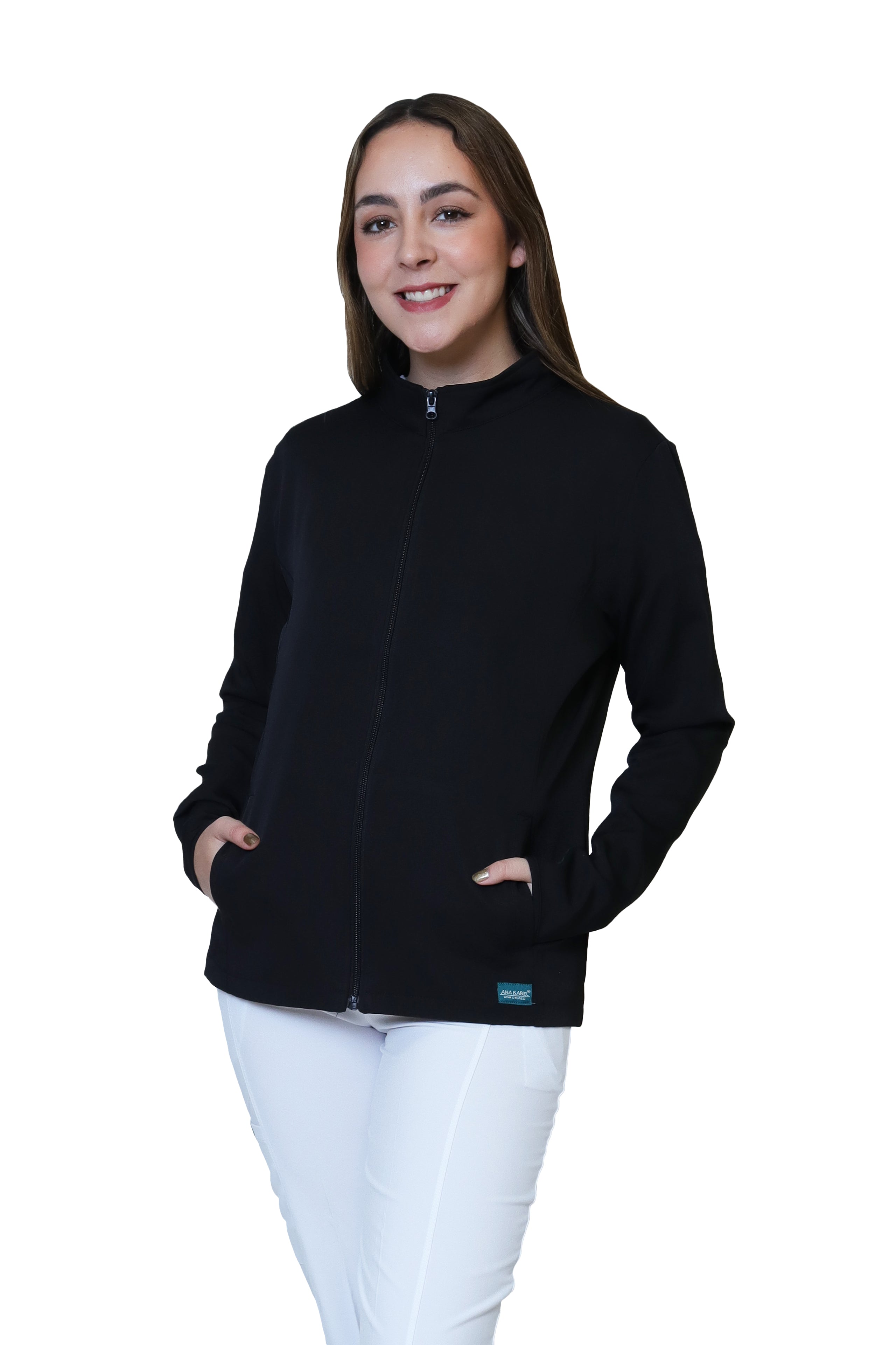 KIT Estudiantes - Chamarra Fit Jacket Extra Gruesa y Conjunto Quirúrgico con Pant JOGGER Doble Stretch Repelente a fluidos para Dama