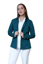 Cargar imagen en el visor de la galería, CHAMARRA FIT JACKET EXTRA GRUESA- DOBLE STRETCH CON CIERRE con REPELENTE A FLUIDOS para Dama - EV-58
