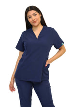 Cargar imagen en el visor de la galería, CONJUNTO EV-27 LIZ DAMA- PANTALÓN RECTO HIGH WAIST EV-145