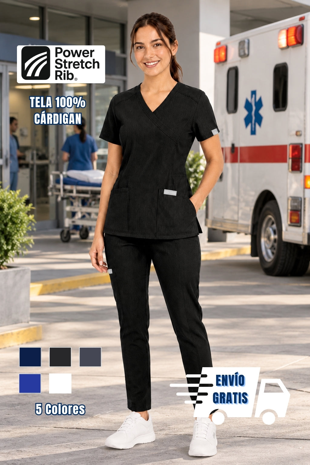 CONJUNTO RGD-04 - TELA 100% CÁRDIGAN - POWER STRETCH RIB