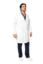 Cargar imagen en el visor de la galería, Bata Médica y de Laboratorio UNISEX con REPELENTE A FLUIDOS- TELA GABARDINA - HA-9599GR