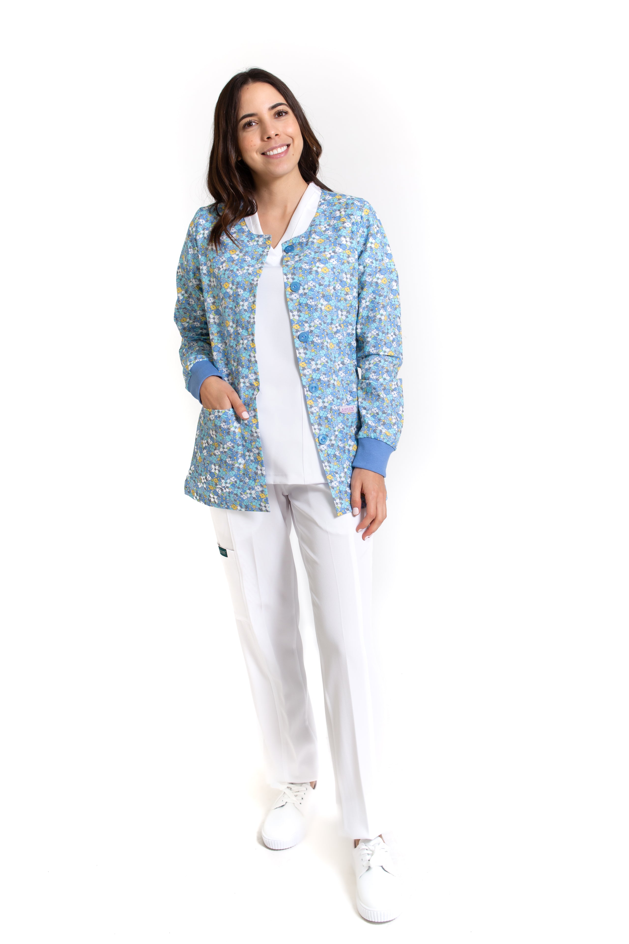 WARM UP Chamarra Médica - Salida de Hospital - para Dama - KA-38 KAREN MEDICAL FASHION
