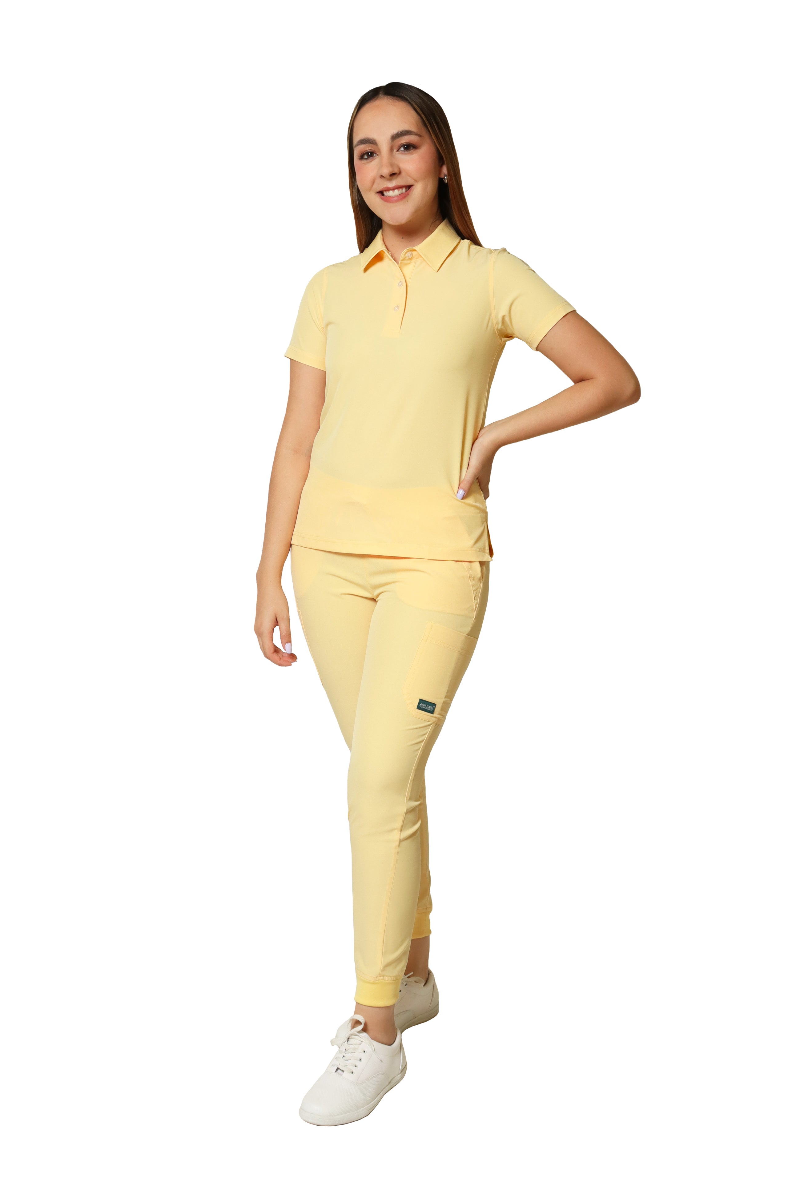 CONJUNTO PD-01 PLAYERA TIPO POLO CON PANTALÓN JOGGER DAMA