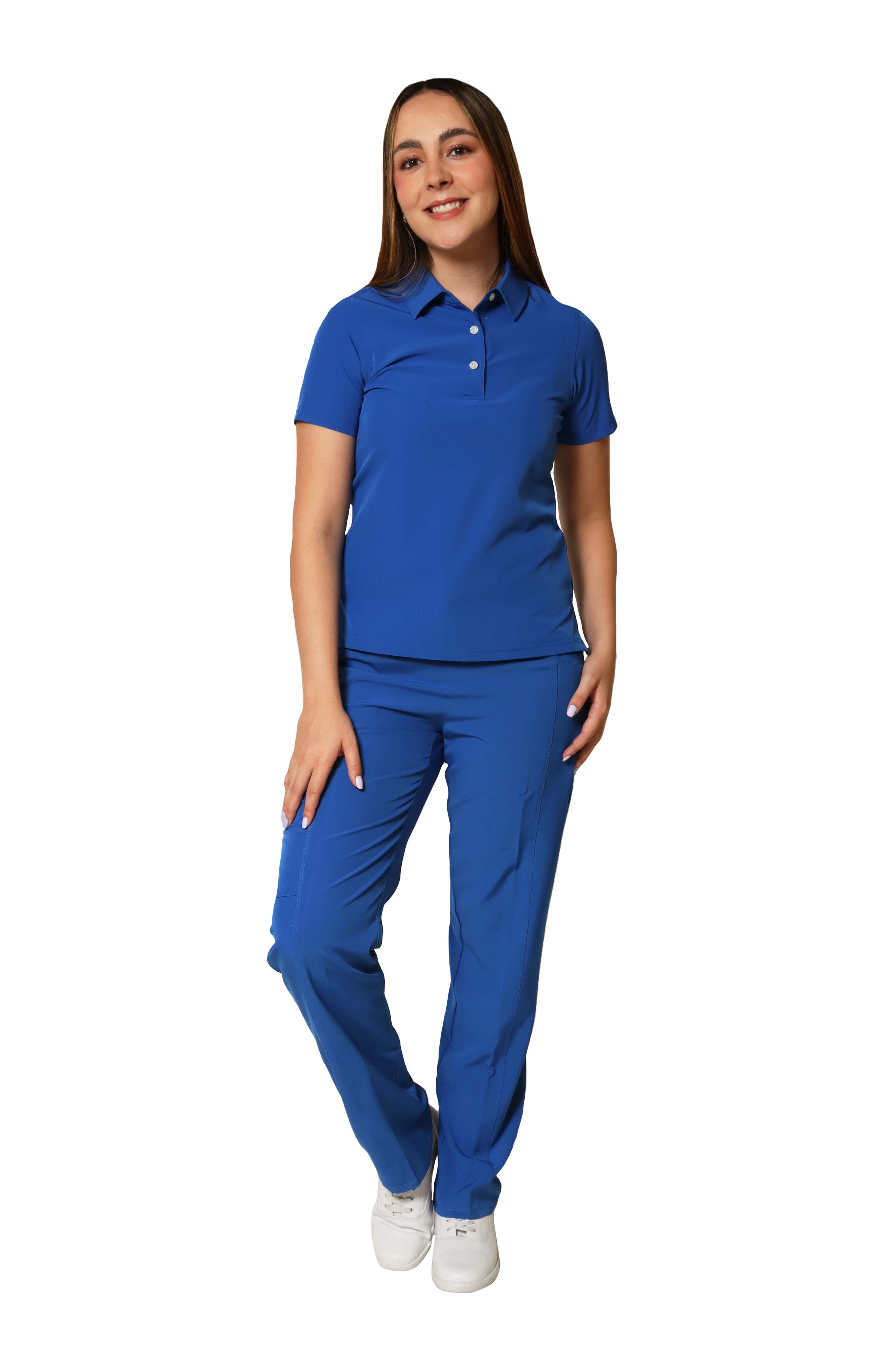 CONJUNTO PD-01 DAMA PLAYERA TIPO POLO- STRETCH REPELENTE