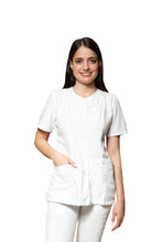 Cargar imagen en el visor de la galería, Conjunto SET TERGAL AI-121 -Color BLANCO Dama-Ana Isabel Uniformes