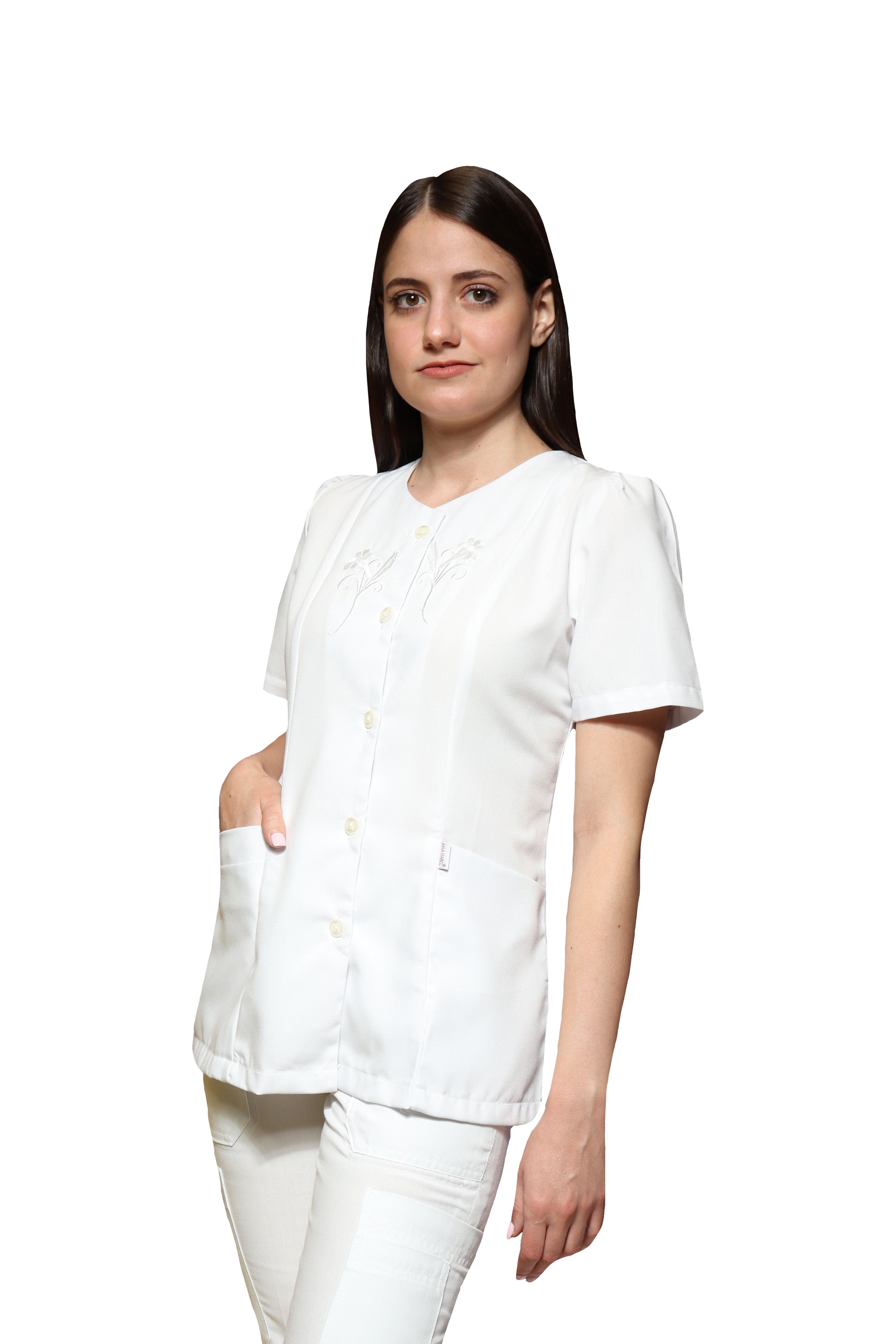 Filipinas Tops TERGALES AI-125-124-123-122-121-120-114-112-108 BLANCO ANA ISABEL UNIFORMES