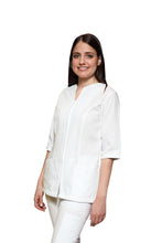Cargar imagen en el visor de la galería, Filipina Top  AI-122 - PLIZADO  DAMA - Color BLANCO